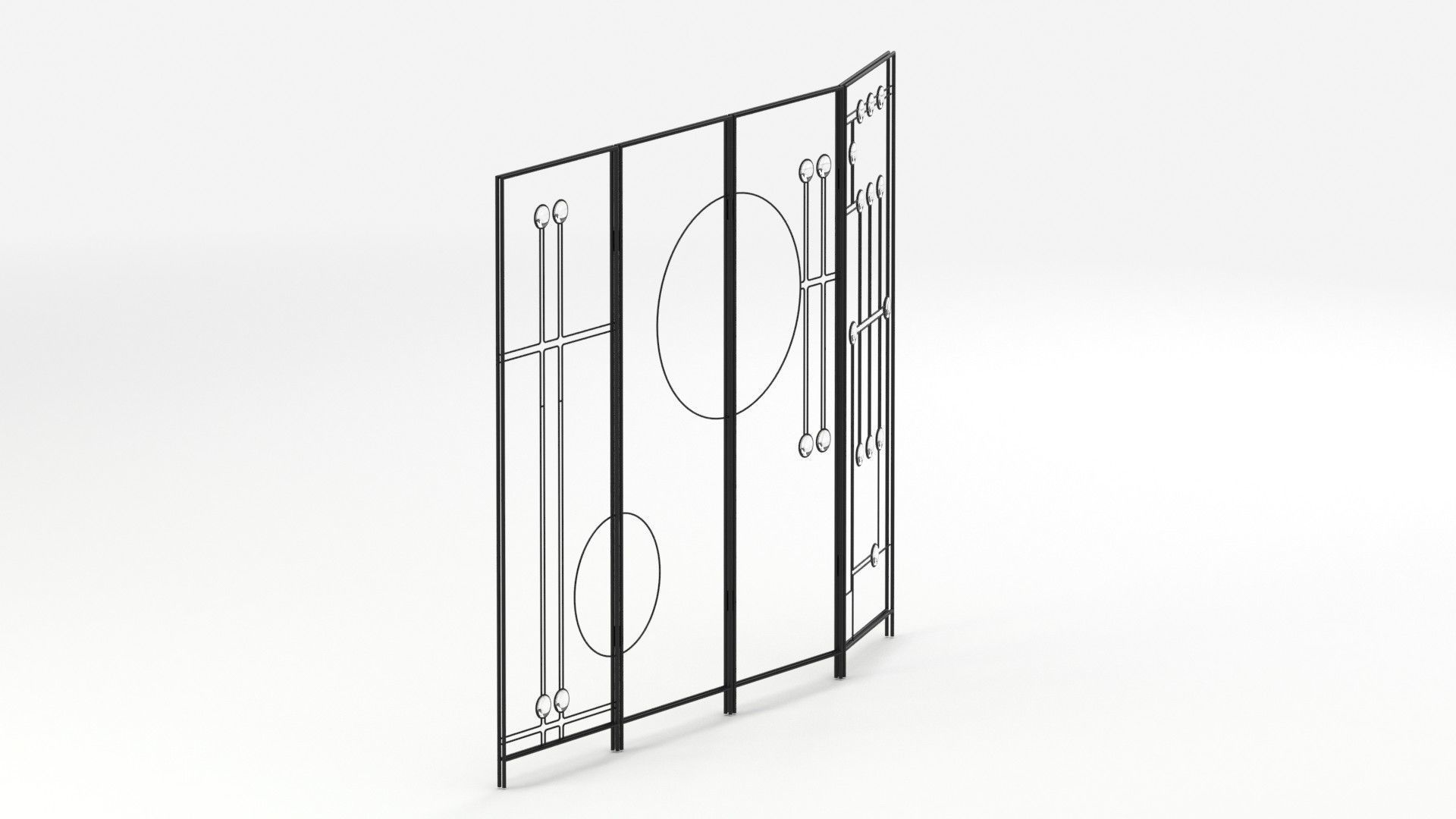 Fireplace Panel 02 Screen 3D model_11