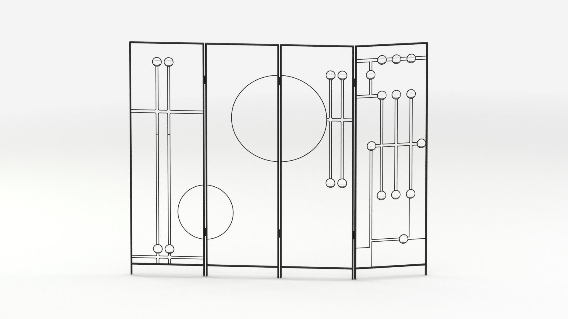 Fireplace Panel 02 Screen 3D model_9