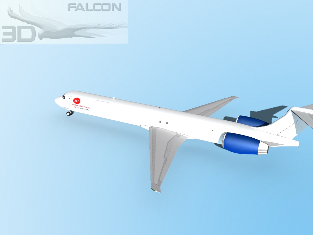 Falcon3D MD-80 AEI Cargo 3D model_8
