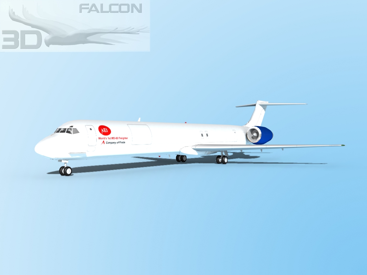 Falcon3D MD-80 AEI Cargo 3D model_3