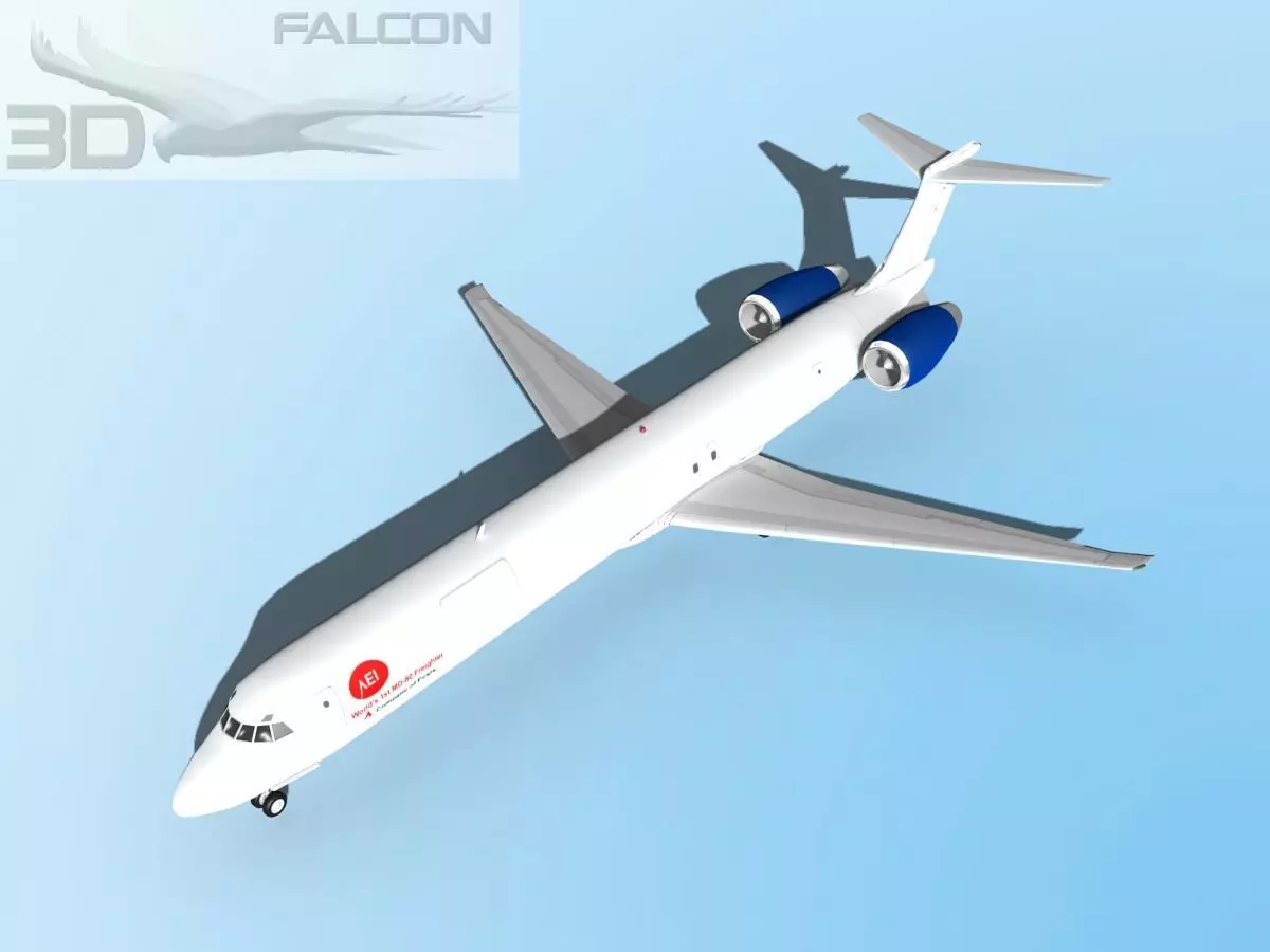 Falcon3D MD-80 AEI Cargo 3D model_0