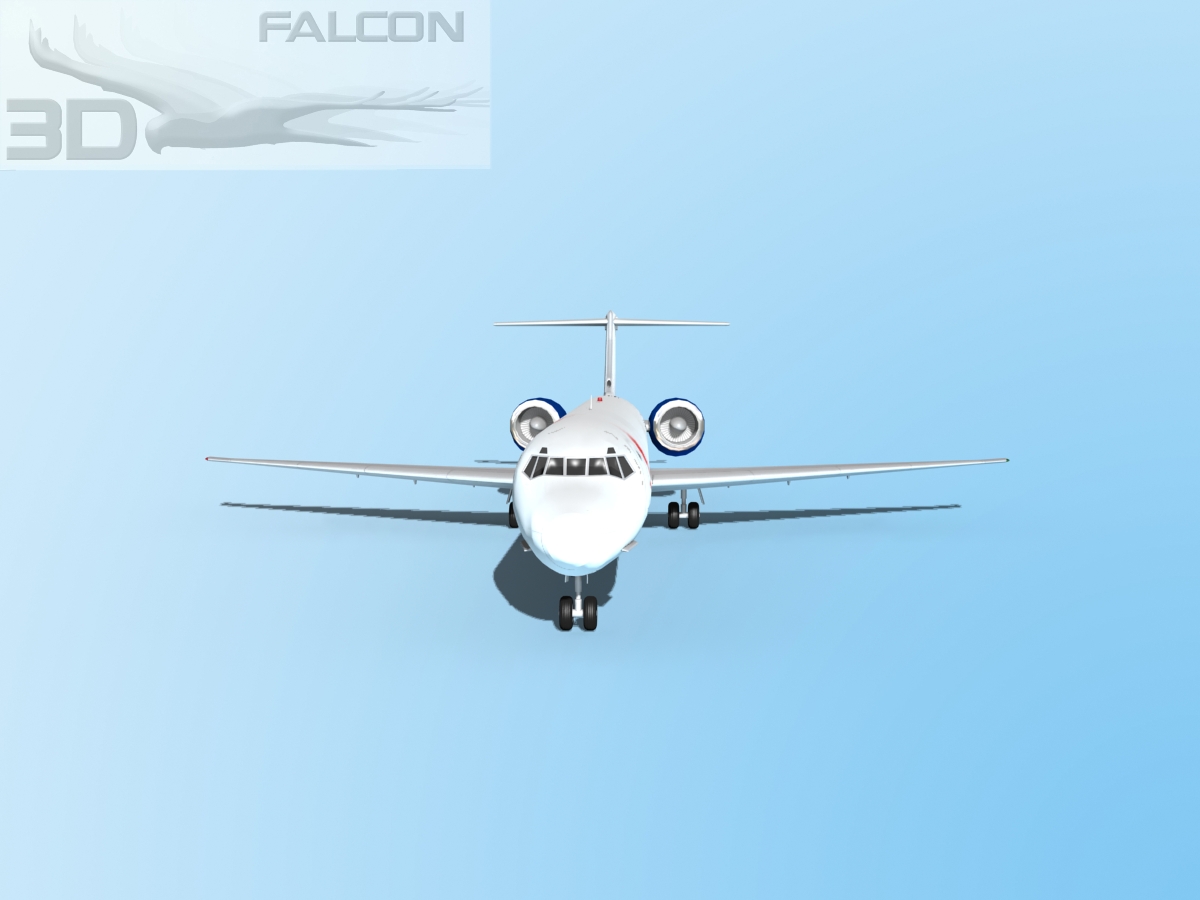 Falcon3D MD-80 AEI Cargo 3D model_1
