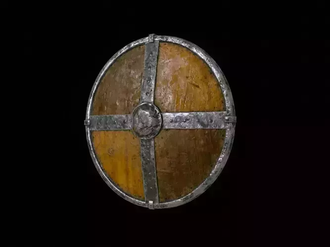 Medieval shield for games