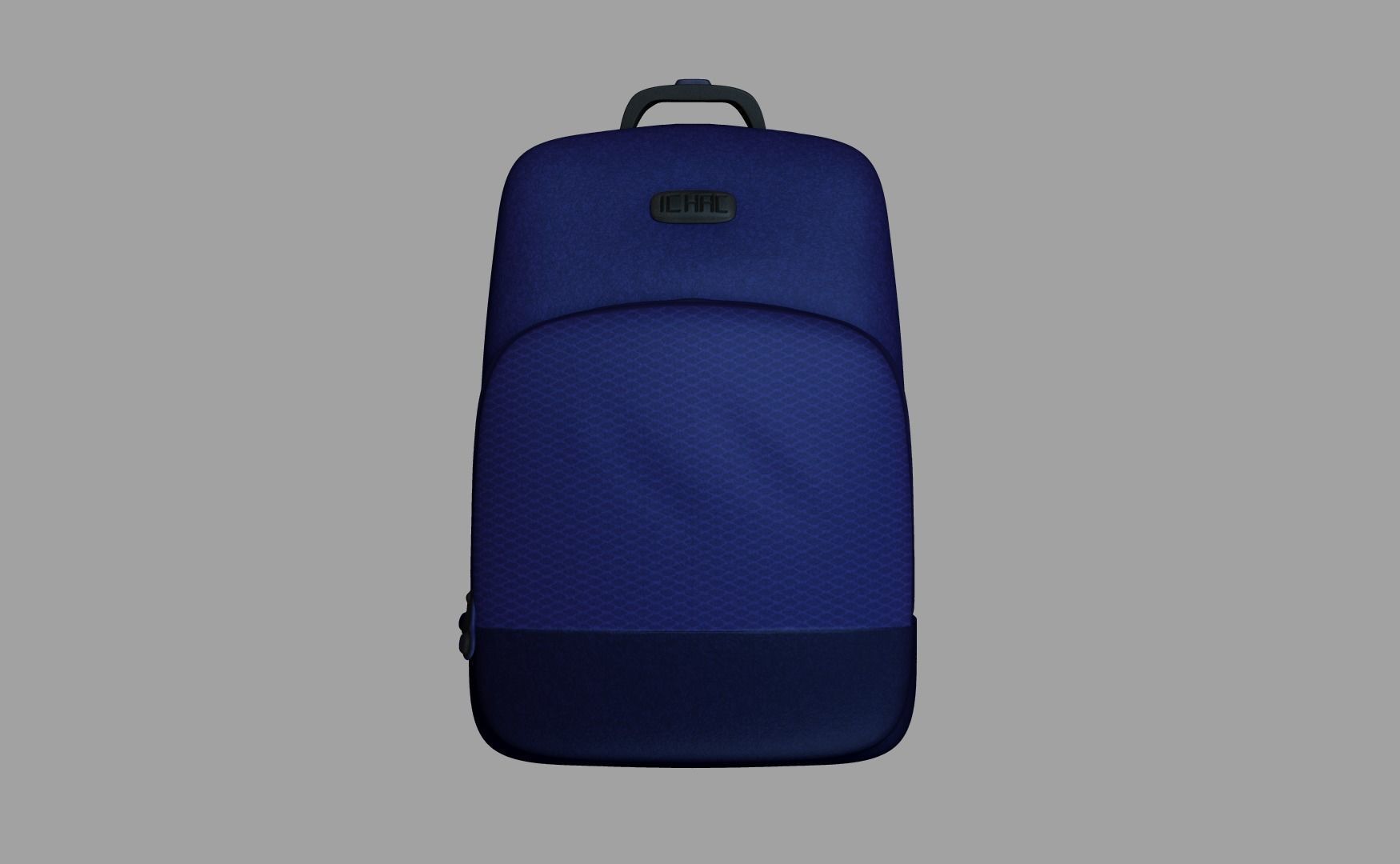 Blue Backpack - Character Accessory - Clothing Low-poly 3D model_1
