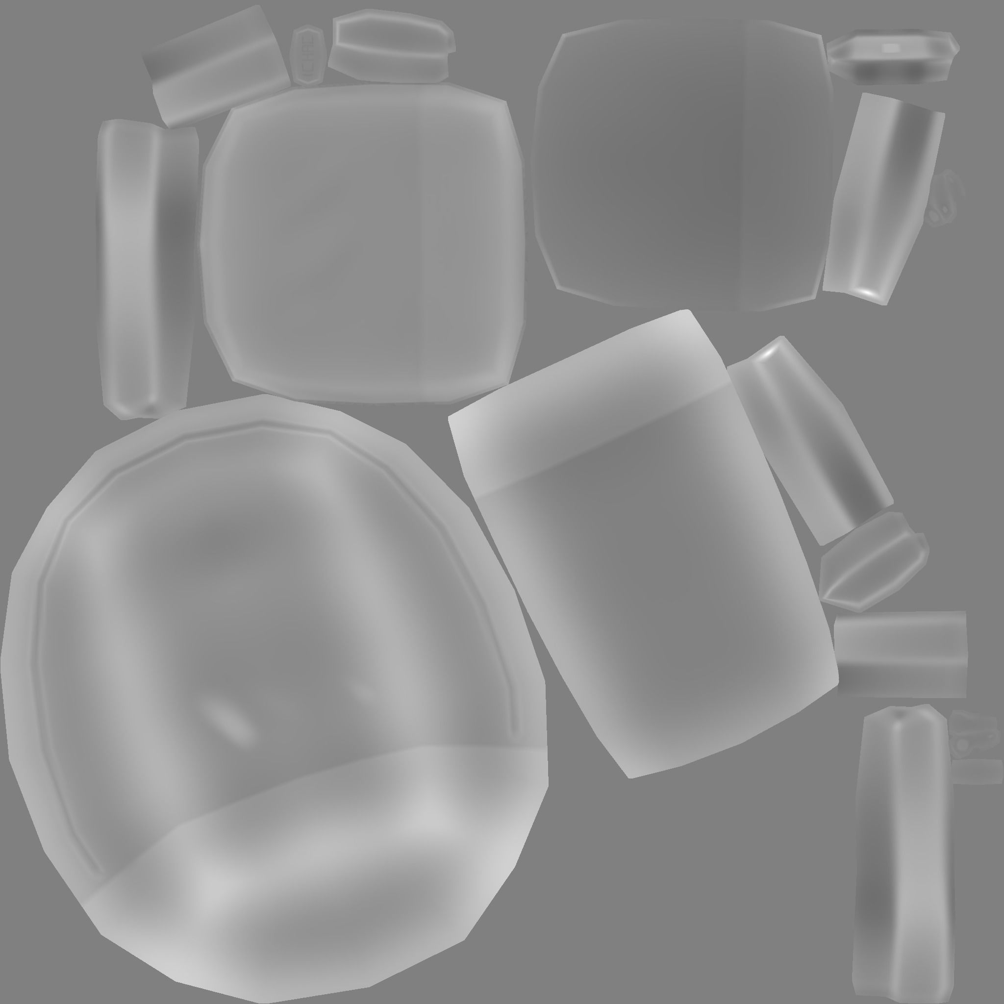 Blue Backpack - Character Accessory - Clothing Low-poly 3D model_18