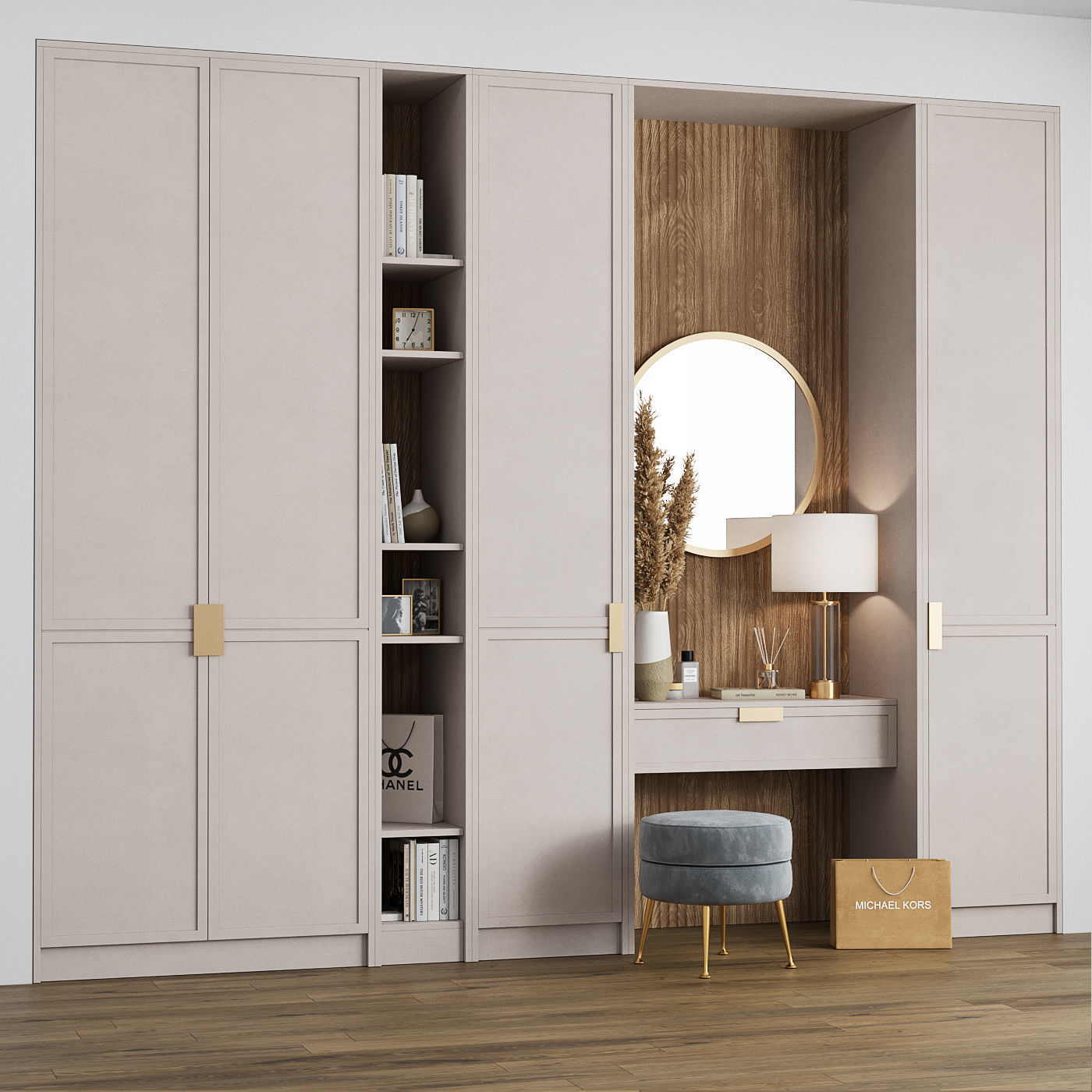 West Elm Hallway Composition 3D model_2