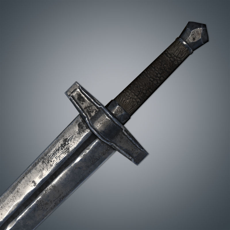 Medieval Swords Pack Low-poly 3D model_11