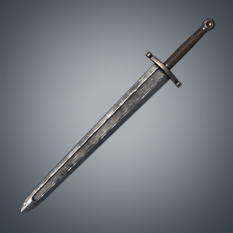 Medieval Swords Pack Low-poly 3D model_18