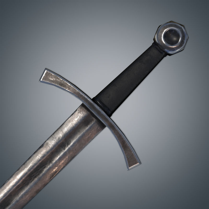 Medieval Swords Pack Low-poly 3D model_9