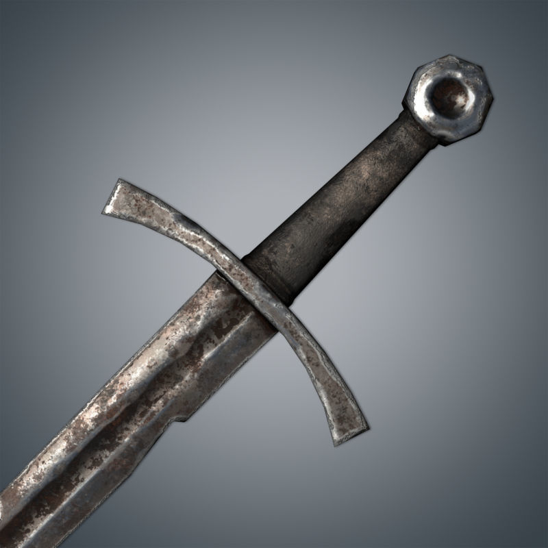 Medieval Swords Pack Low-poly 3D model_15