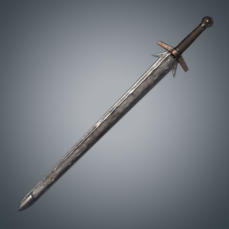 Medieval Swords Pack Low-poly 3D model_16