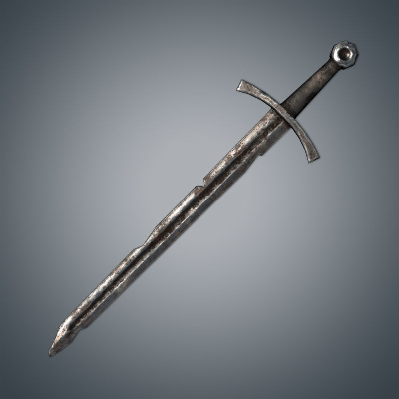 Medieval Swords Pack Low-poly 3D model_14