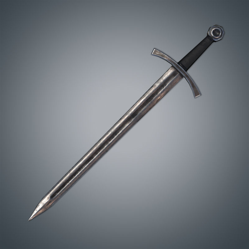 Medieval Swords Pack Low-poly 3D model_8