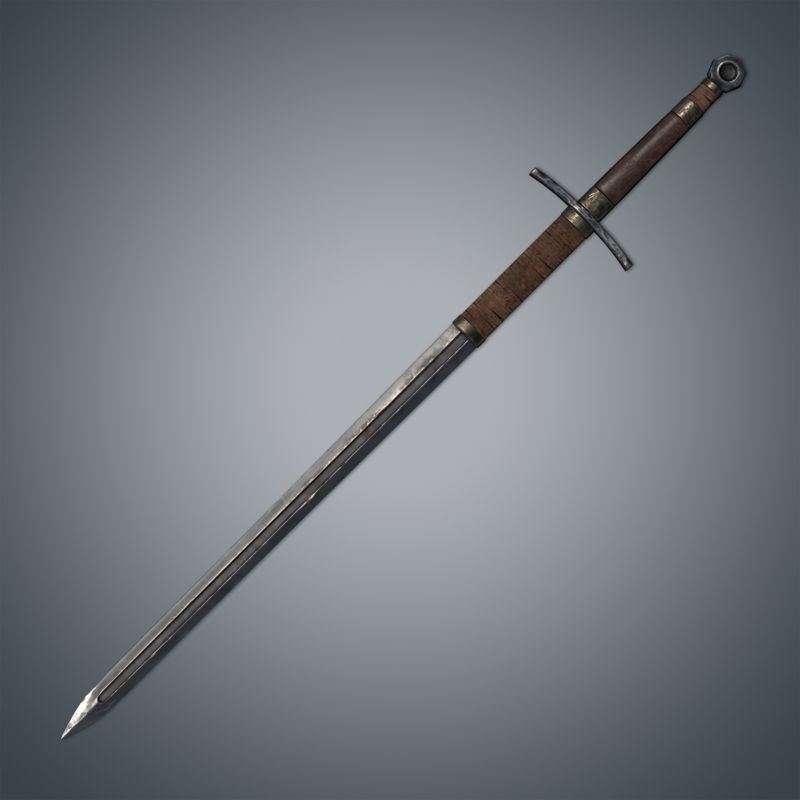 Medieval Swords Pack Low-poly 3D model_22