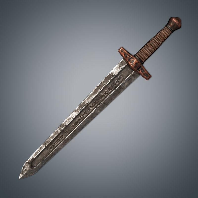 Medieval Swords Pack Low-poly 3D model_6