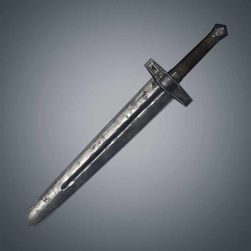 Medieval Swords Pack Low-poly 3D model_10