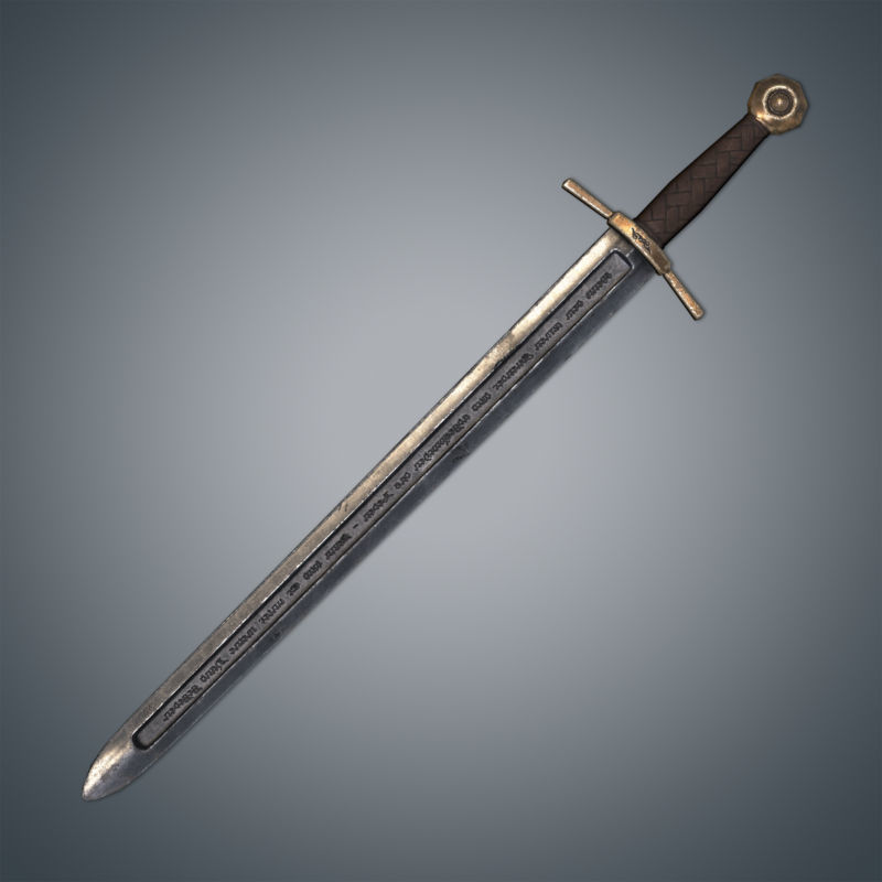 Medieval Swords Pack Low-poly 3D model_12