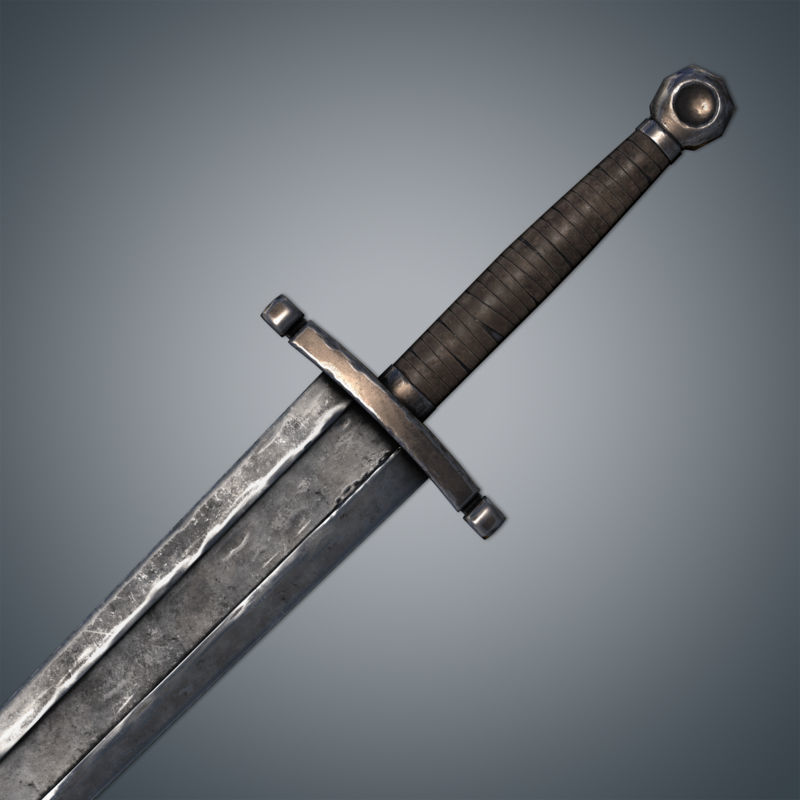 Medieval Swords Pack Low-poly 3D model_19