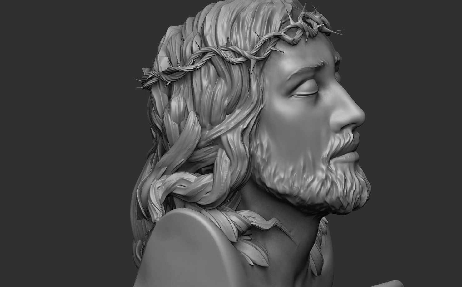 Jesus Christ  Zbrush model 3D model_2