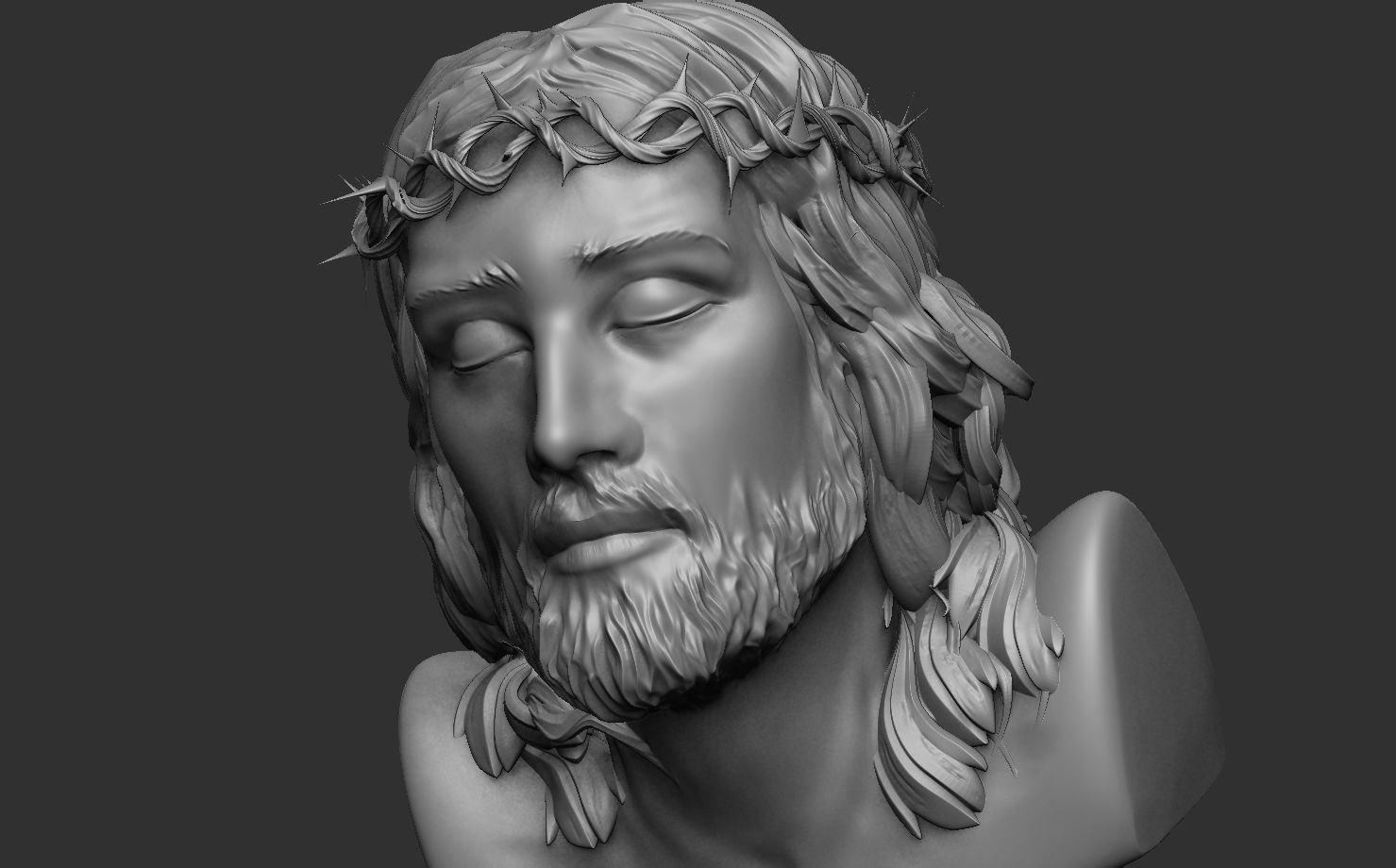 Jesus Christ  Zbrush model 3D model_8