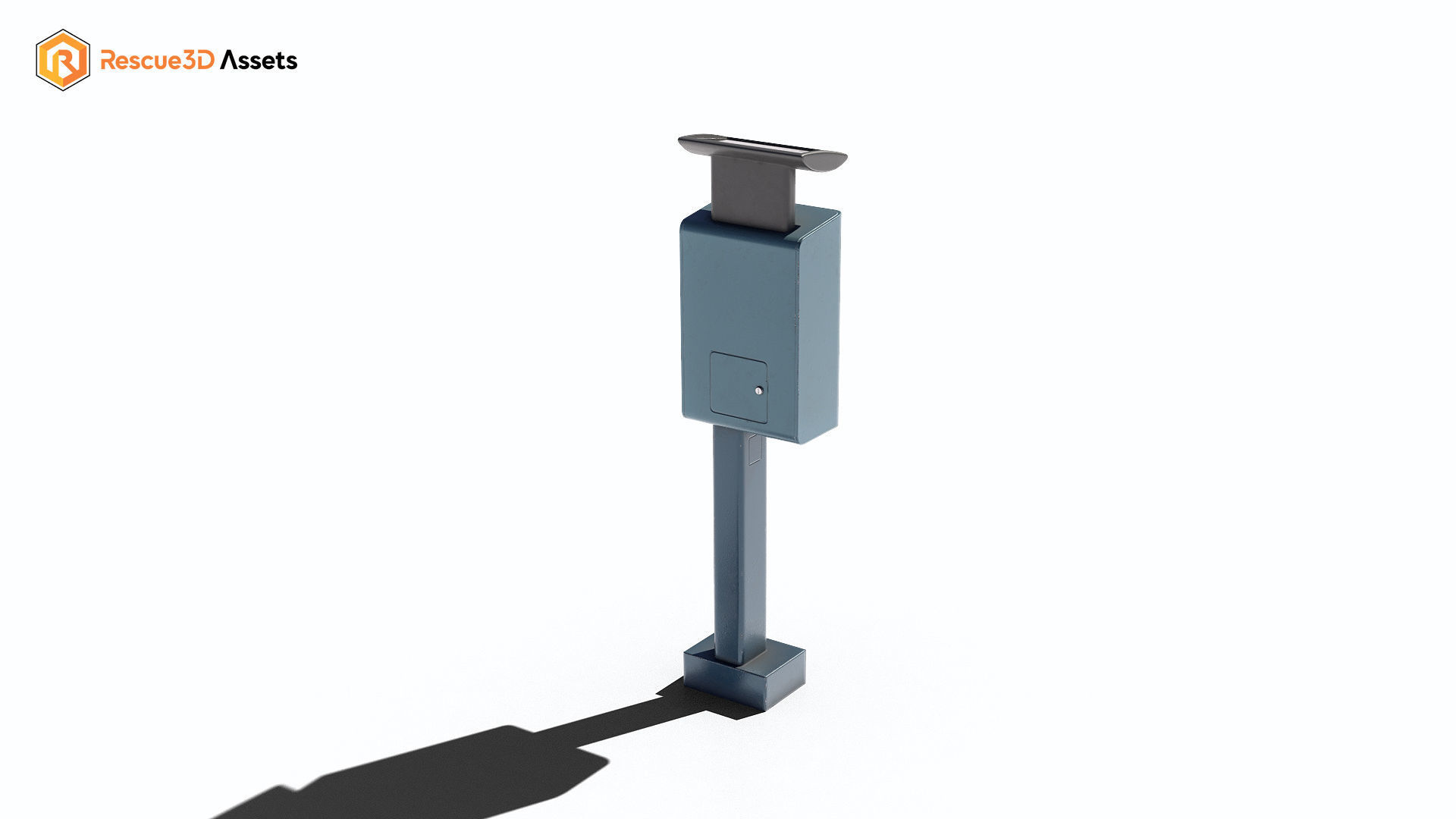 Parking Meter Low-poly 3D model_3