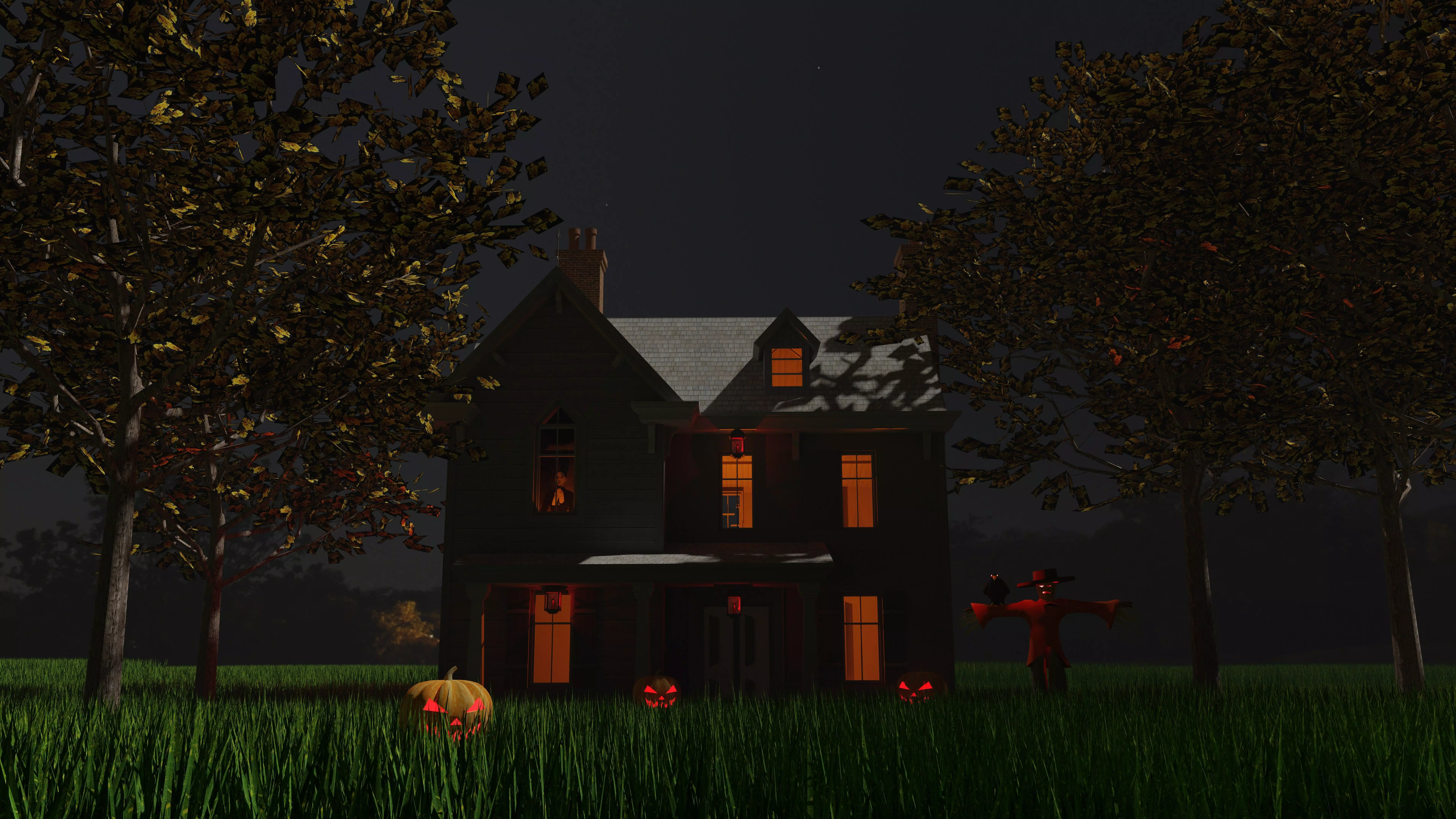 Halloween Theme House  3D model_0