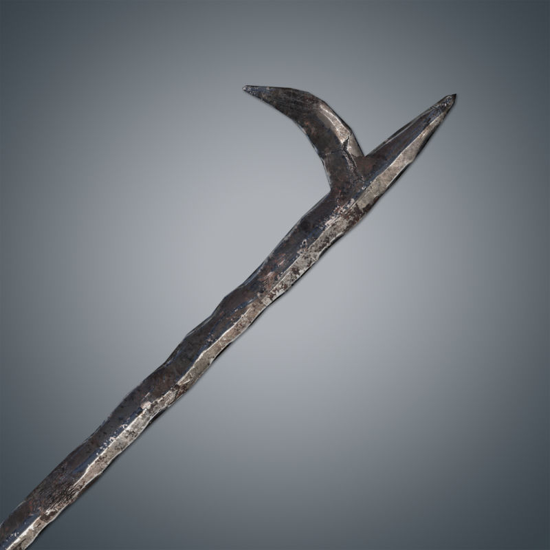 Medieval Tools and Weapons Pack Low-poly 3D model_23