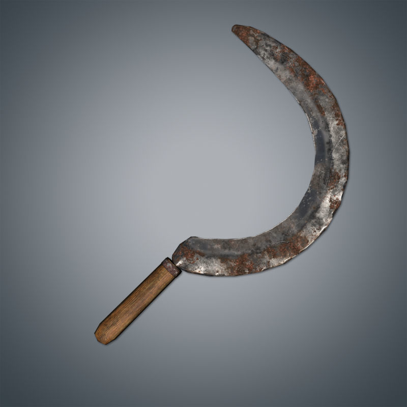 Medieval Tools and Weapons Pack Low-poly 3D model_18