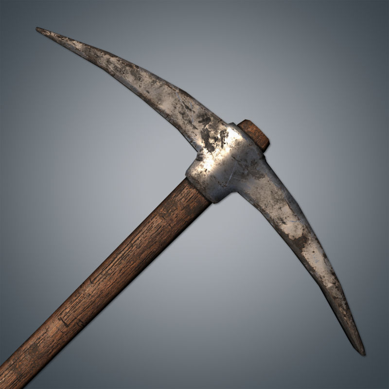Medieval Tools and Weapons Pack Low-poly 3D model_13