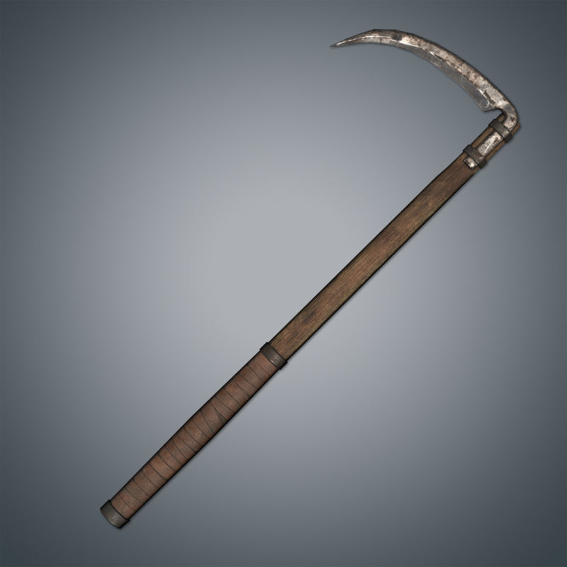 Medieval Tools and Weapons Pack Low-poly 3D model_14