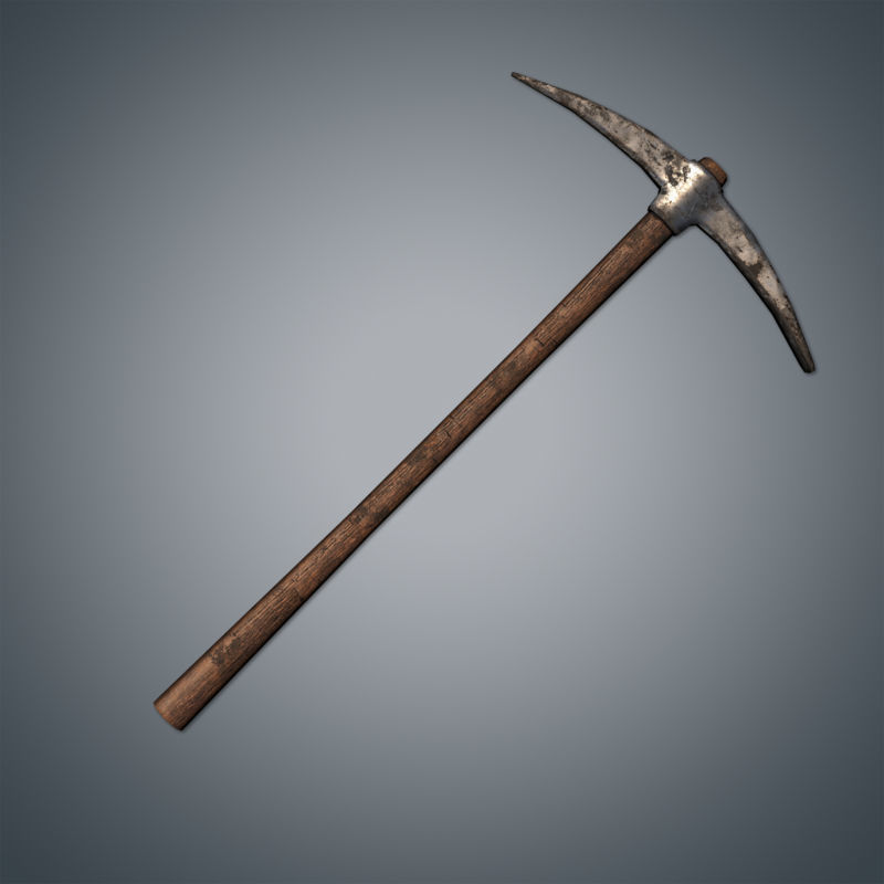 Medieval Tools and Weapons Pack Low-poly 3D model_12