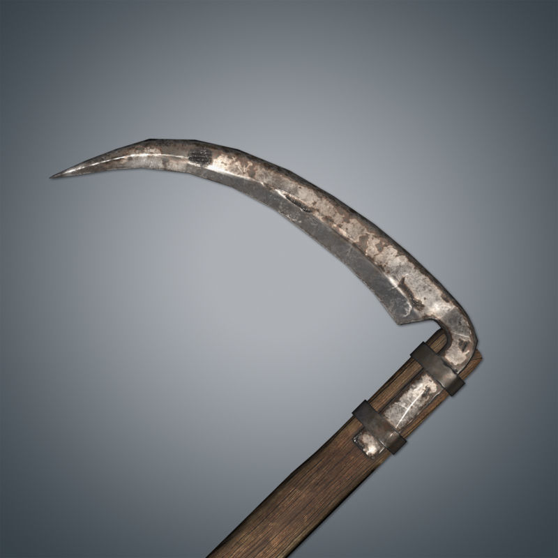 Medieval Tools and Weapons Pack Low-poly 3D model_15