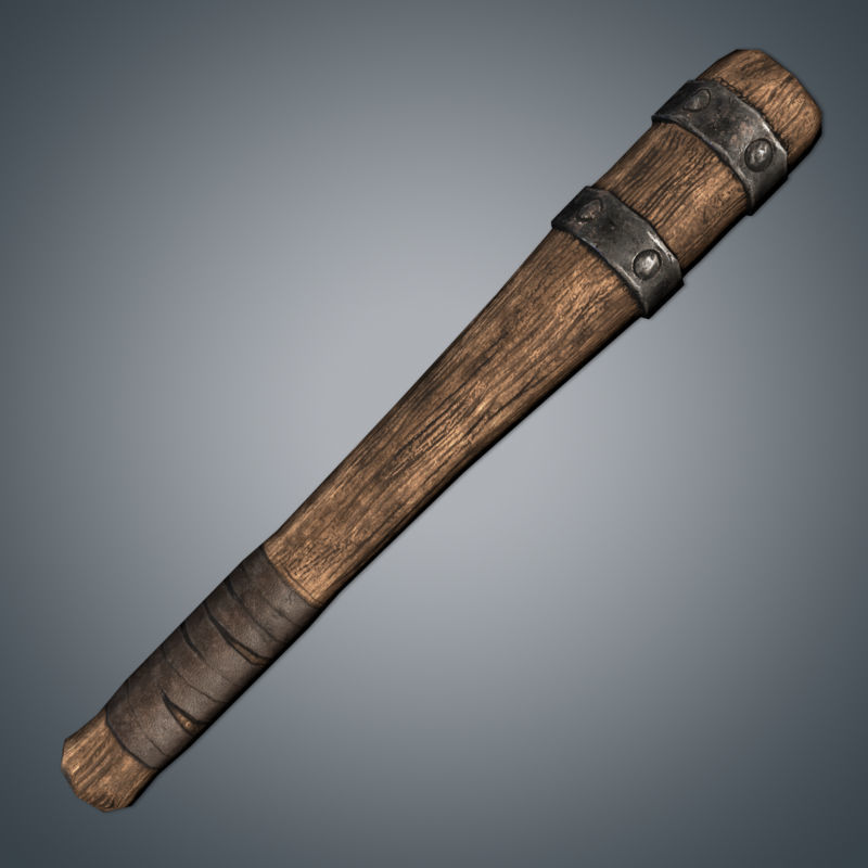 Medieval Tools and Weapons Pack Low-poly 3D model_6