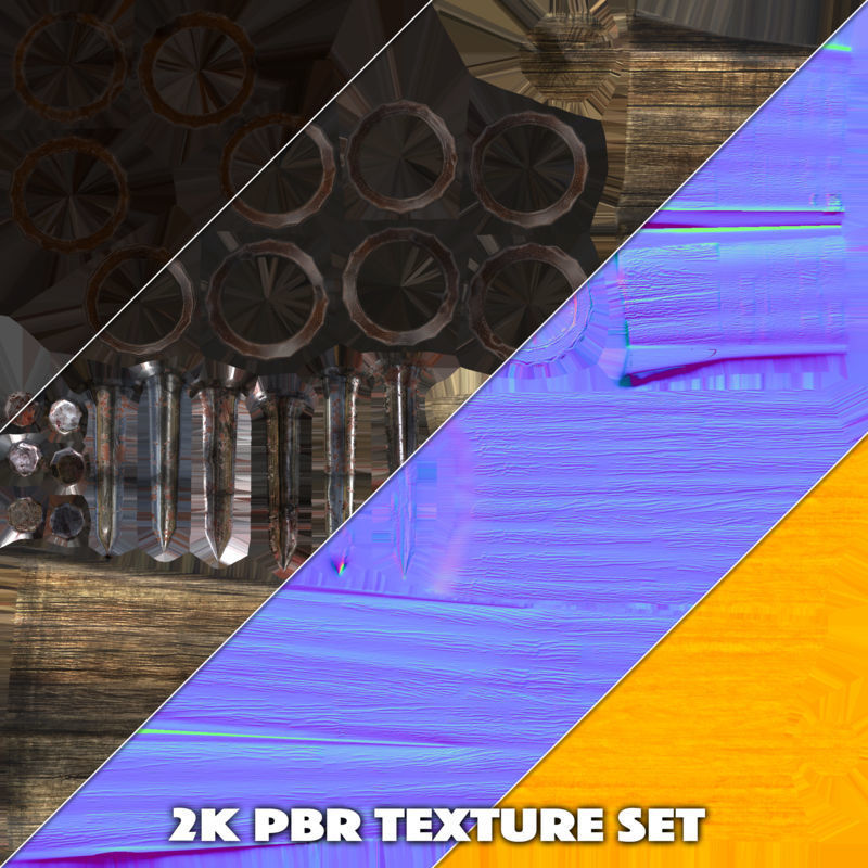 Medieval Tools and Weapons Pack Low-poly 3D model_5