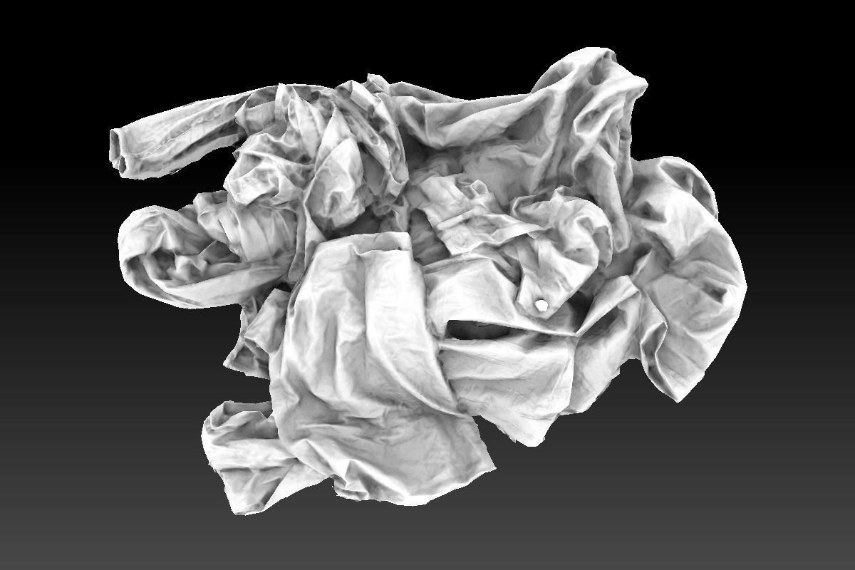 Pile of Cloths 3 Low-poly 3D model_12