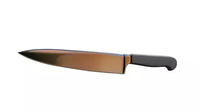 kitchen knife Low-poly 3D model kitchen knife Low-poly 3D model