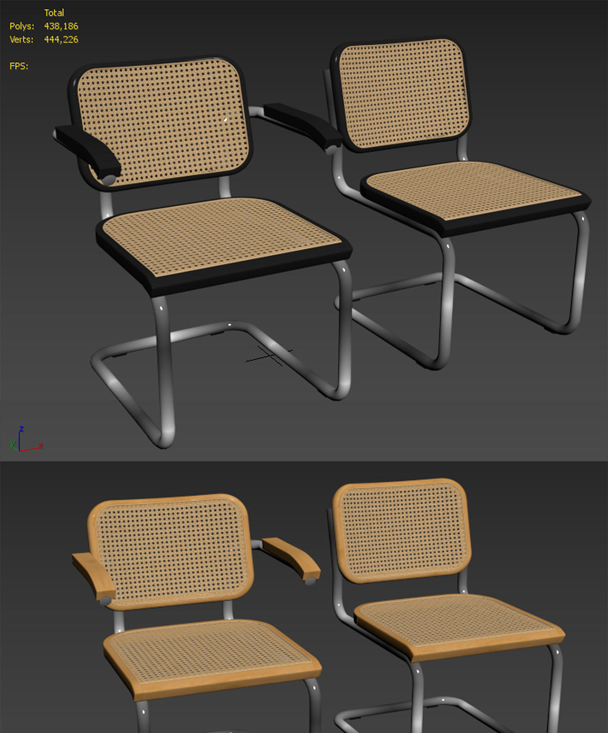 Cesca Chair 3D model_13