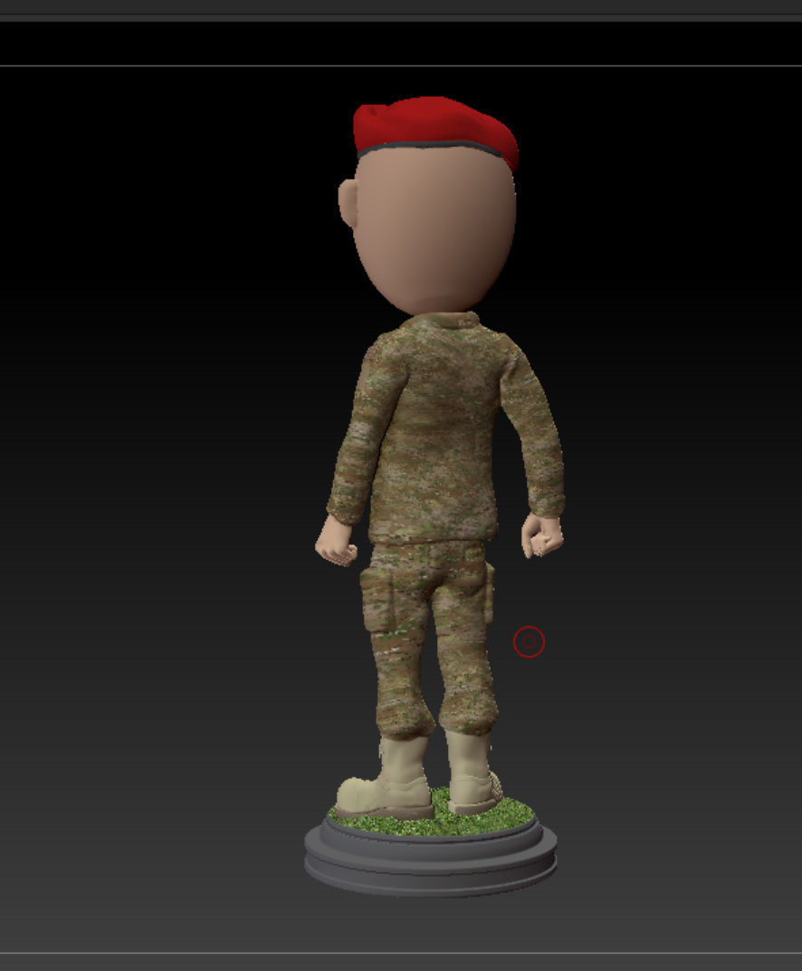 1SG Little Top in beret Free 3D print model_6