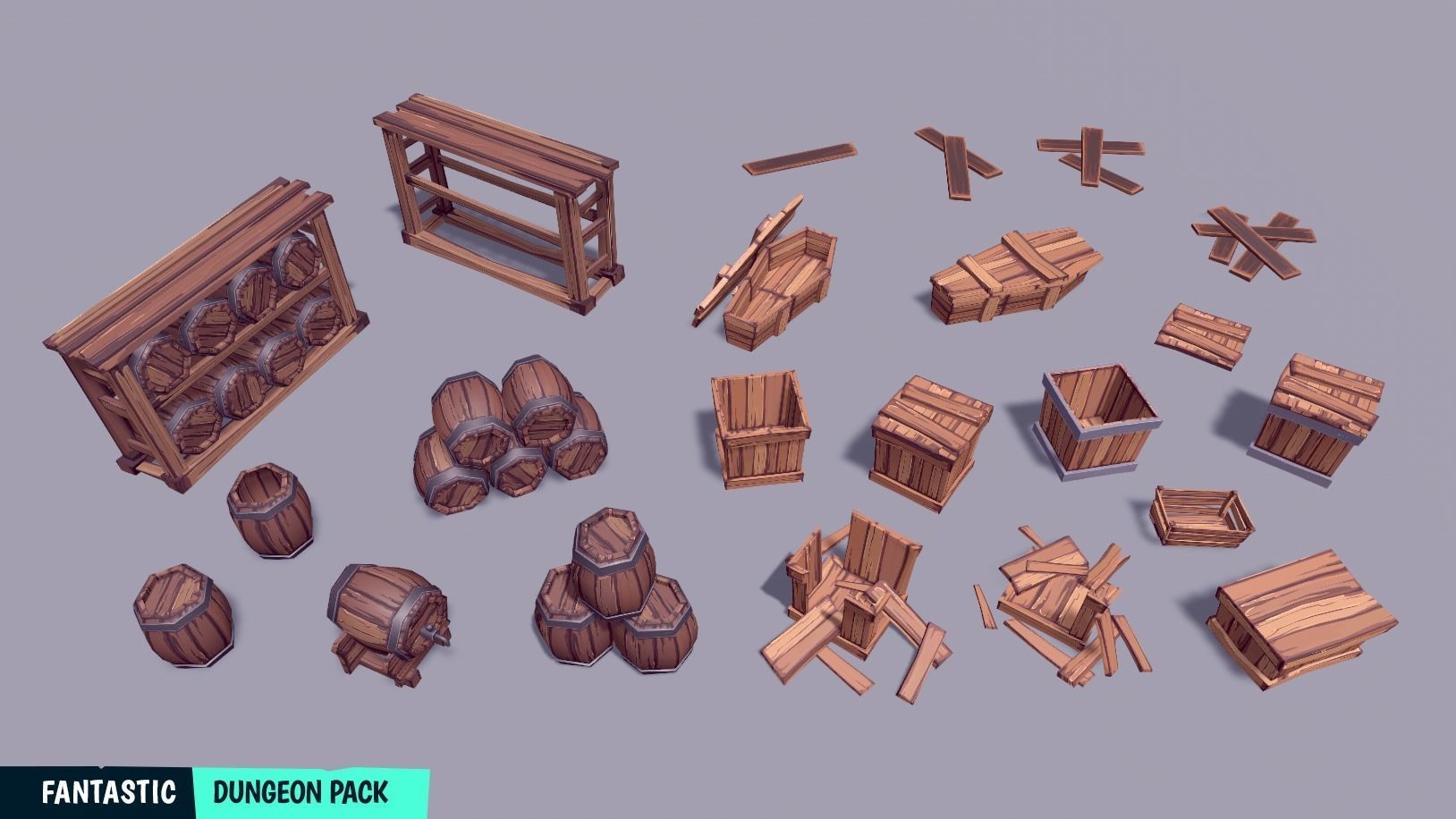 FANTASTIC - Dungeon Pack Low-poly 3D model_34