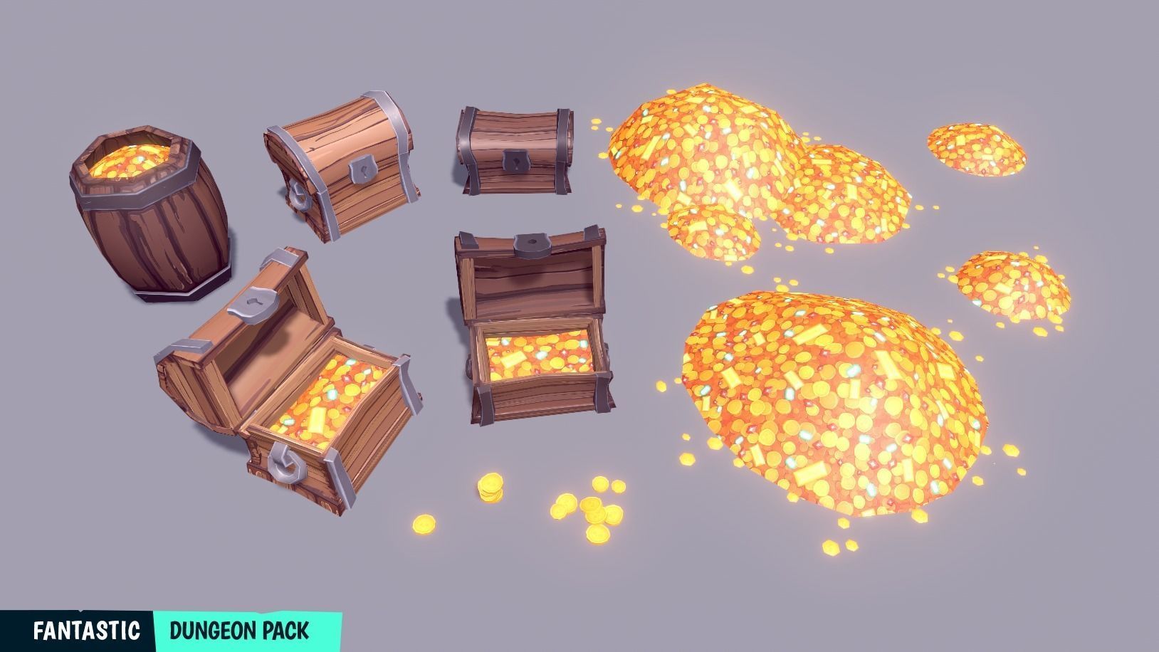 FANTASTIC - Dungeon Pack Low-poly 3D model_37