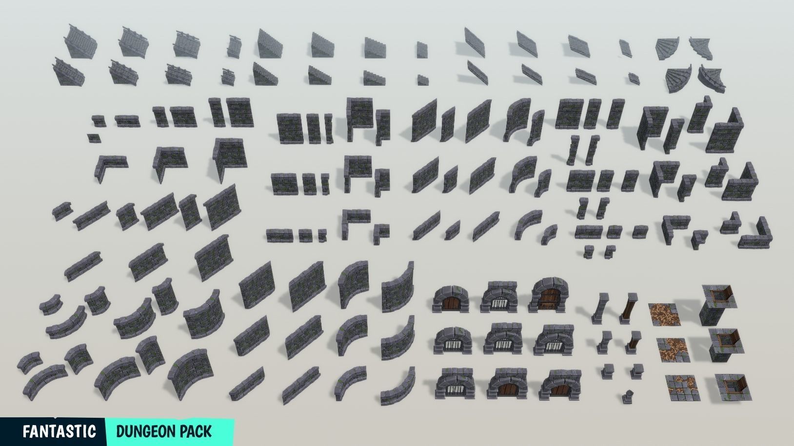 FANTASTIC - Dungeon Pack Low-poly 3D model_26