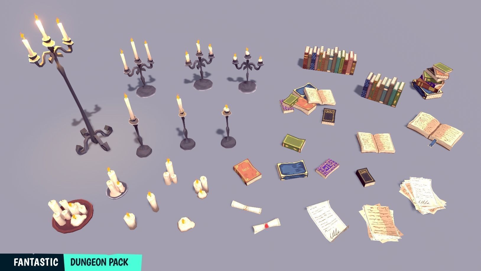 FANTASTIC - Dungeon Pack Low-poly 3D model_29