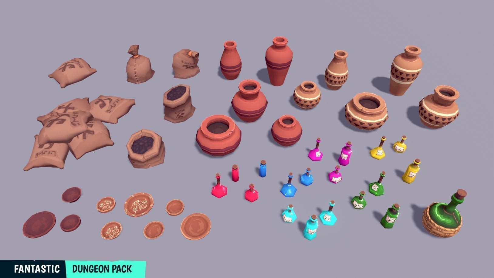 FANTASTIC - Dungeon Pack Low-poly 3D model_40