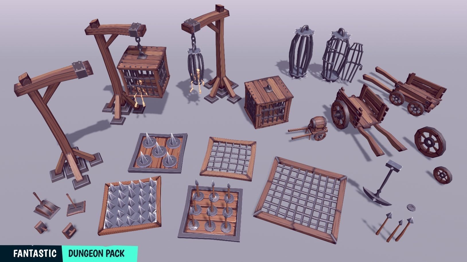 FANTASTIC - Dungeon Pack Low-poly 3D model_33