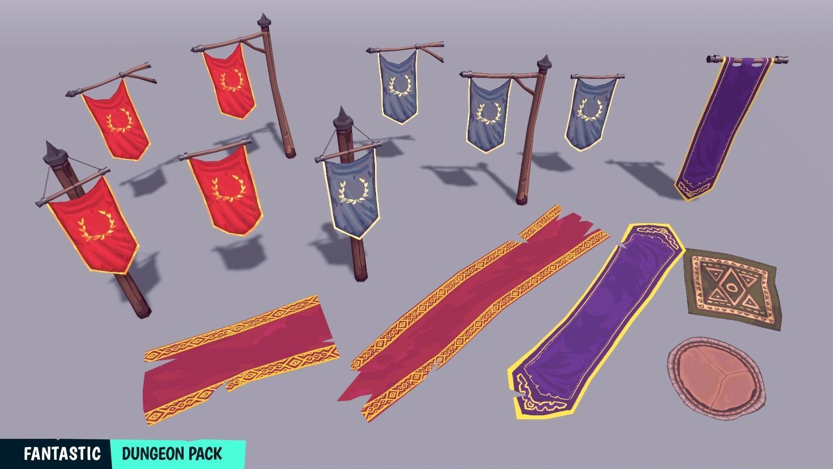 FANTASTIC - Dungeon Pack Low-poly 3D model_32