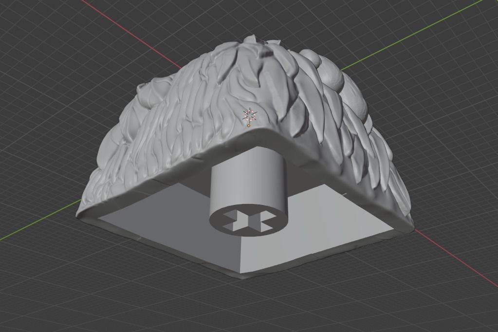 Rooster Keycap 3D print model_1