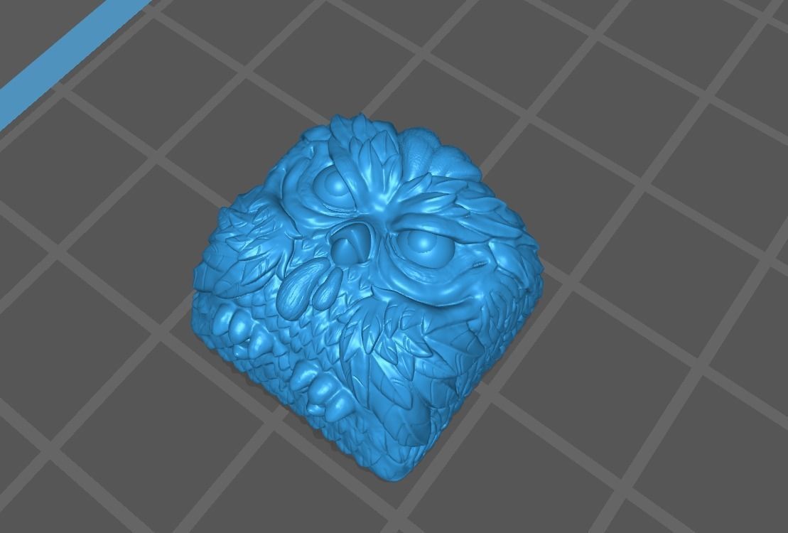 Rooster Keycap 3D print model_2