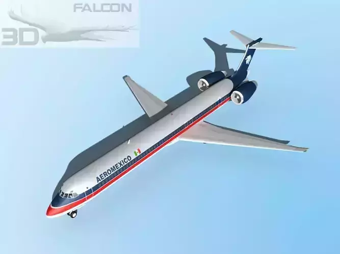 Falcon3D MD-80 AeroMexico 3D model