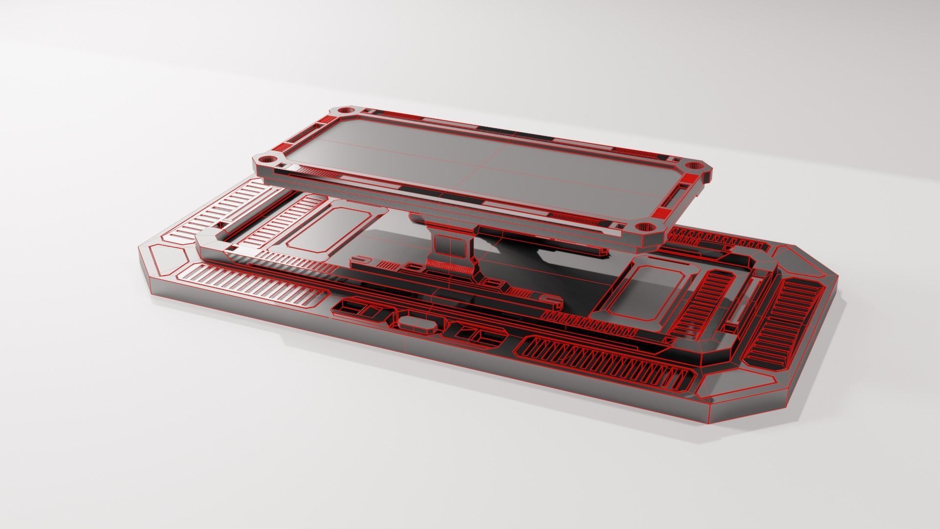 SCI-FI MEETING TABLE 3D model_7