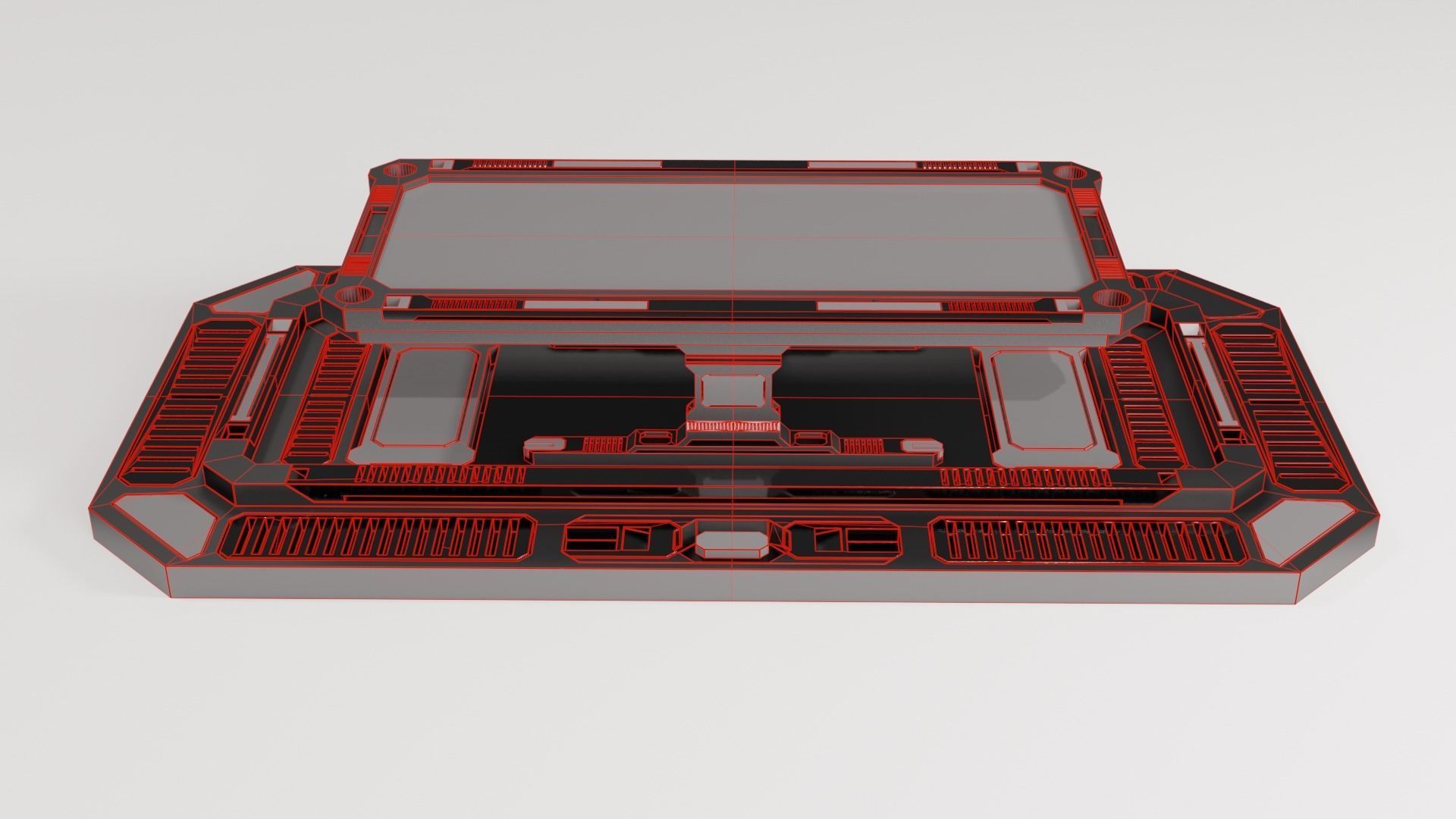 SCI-FI MEETING TABLE 3D model_9